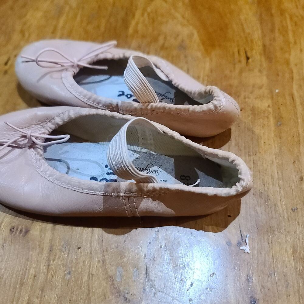 American Ballet Theatre ABT Spotlights Rose Pink Ballet Slippers Girls Size 8.5 - Picture 2 of 4